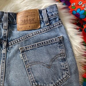 Levi’s Light Wash Cuffed Denim Shorts